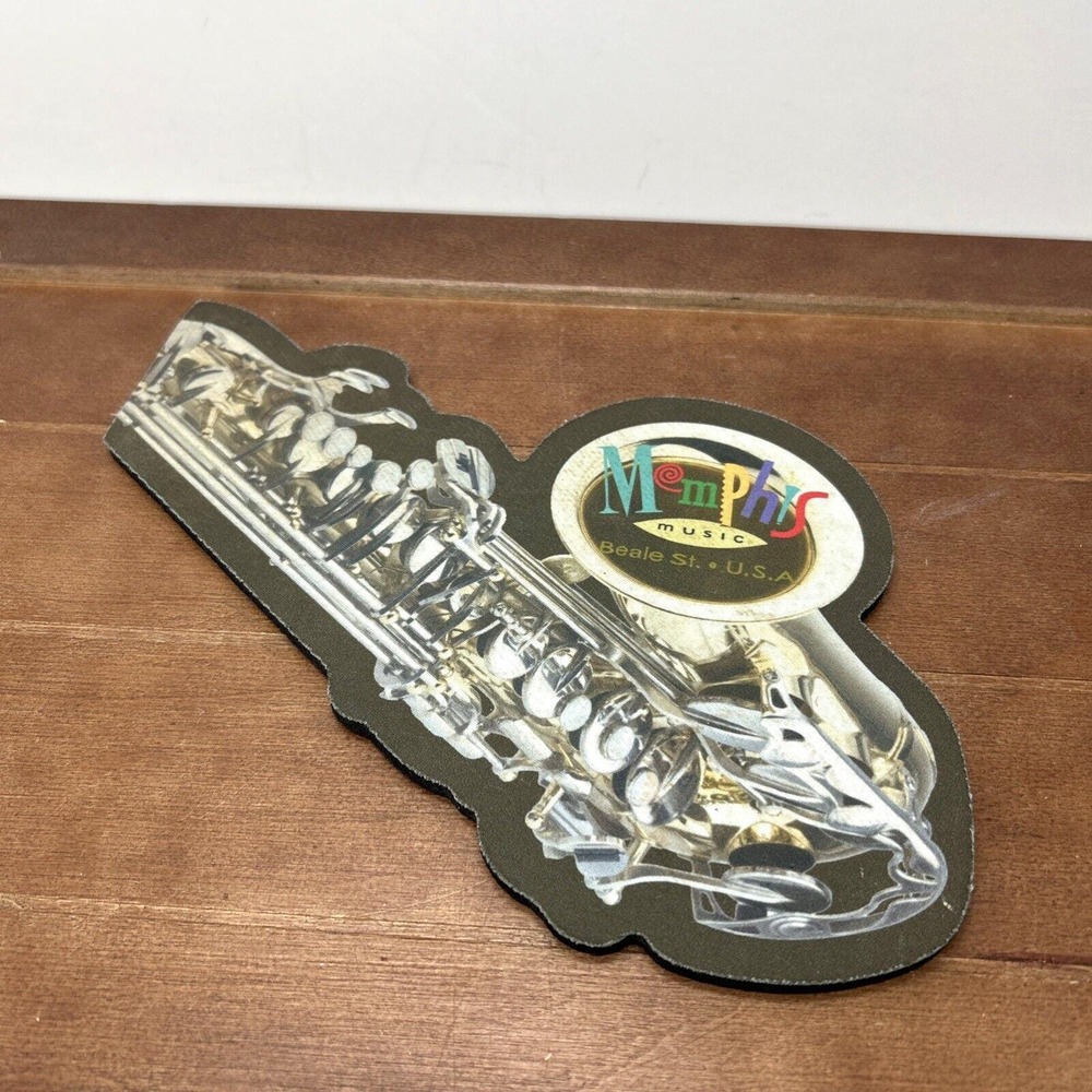 Memphis Music Beale St. USA Saxophone Shape‎ Mouse Pad